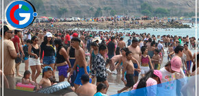 Limeños acudieron masivamente a playas