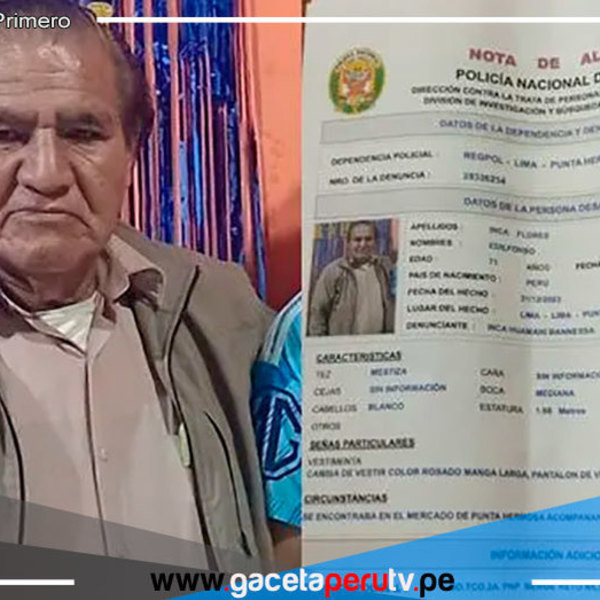 Punta Hermosa: familia busca a adulto mayor con alzhéimer