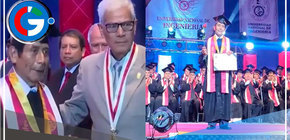 Lima: Adulto mayor de 76 años se gradúa con éxito de ingeniero electricista
