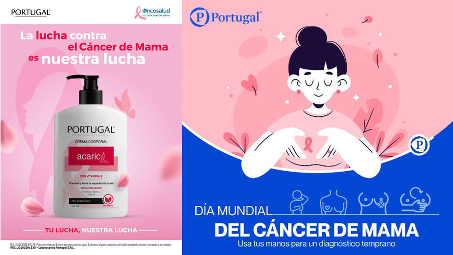 Laboratorios Portugal lanza edición especial de crema corporal para concientizar la lucha contra el cáncer de mama