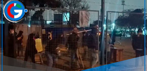 Estudiantes de San Marcos enfrentan a seguridad en protestas