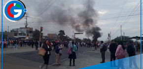 Manifestantes bloquean la Panamericana en Chao por inseguridad
