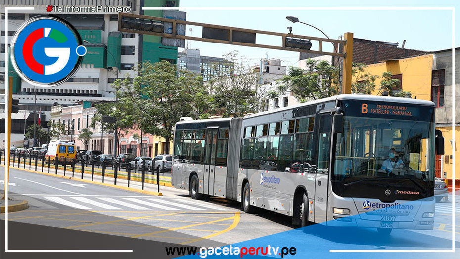 Metropolitano, corredores y Metro de Lima operarán con normalidad hoy