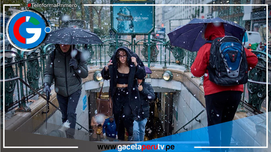 Nieve, frío polar y fuertes vientos en Europa