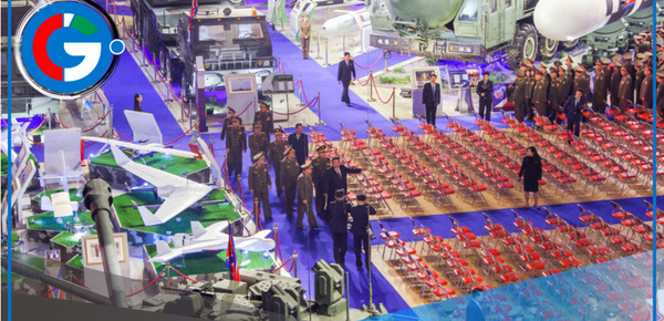 Kim Jong-un presume el poderío militar de Corea del Norte en una nueva exhibición