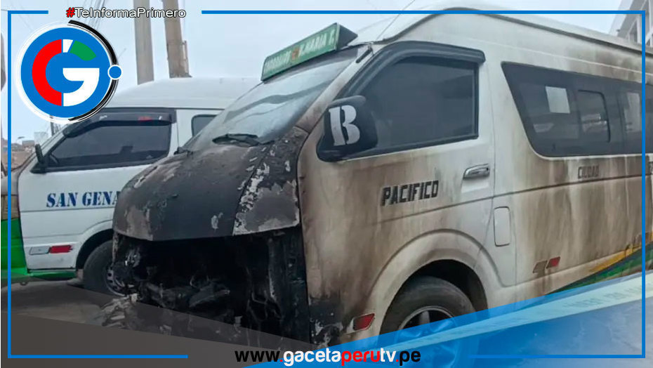 Incendian combis estacionadas en el distrito de Chorrillos