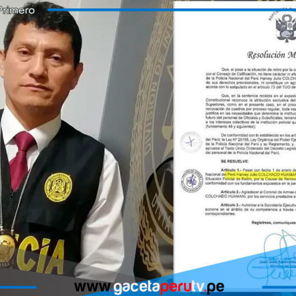 Harvey Colchado será retirado tras resolución ministerial