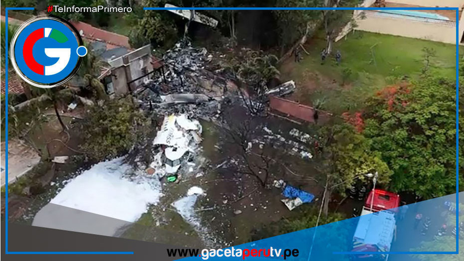 Nueve fallecidos tras caída de avión en Gramado Brasil