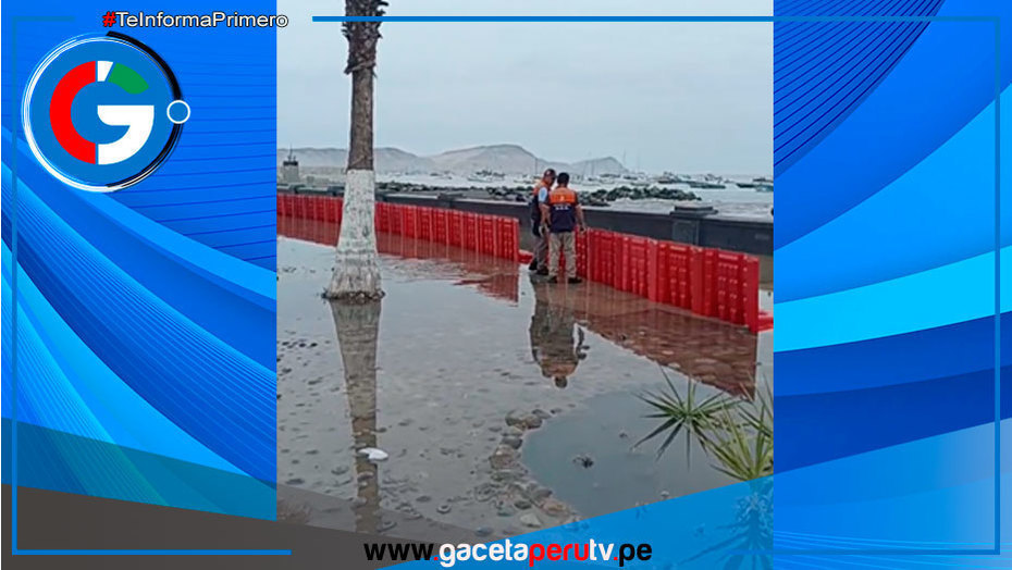 Callao restringe acceso a playas por fuerte oleaje