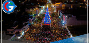 Tacna: más de 5,000 personas participaron de encendido del árbol y nacimiento 