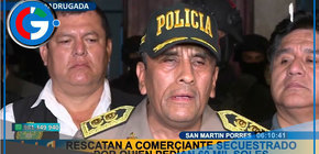 PNP rescata a empresario secuestrado y evita pago de 60 mil soles