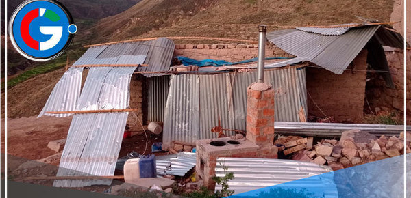 Fuertes Vientos Dejan a Más de 10 Familias en Desamparo en el Anexo de Piraucho, Uñón