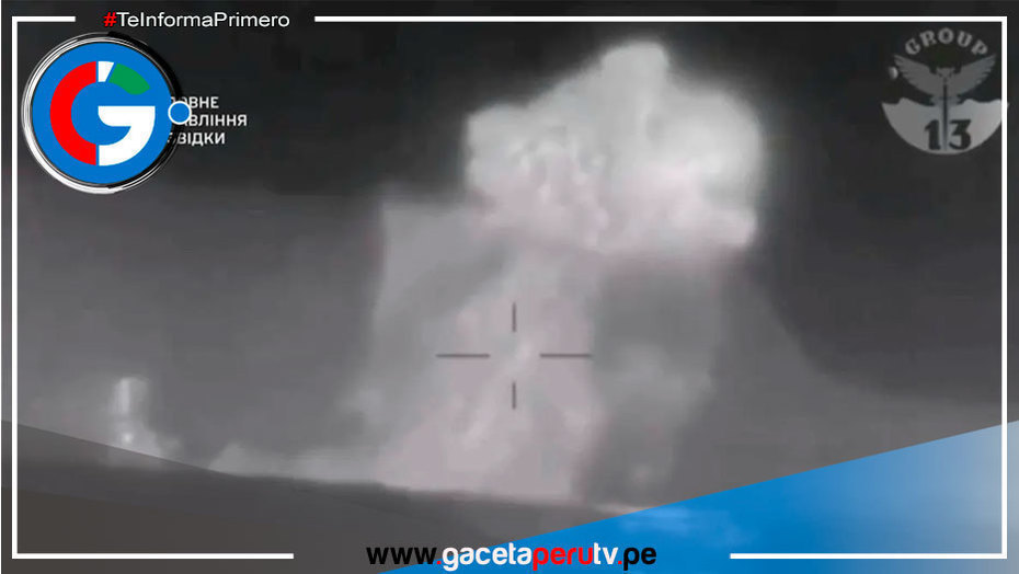 Fuerzas Armadas de Ucrania anuncian exitosa operación de hundimiento en el Mar Negro