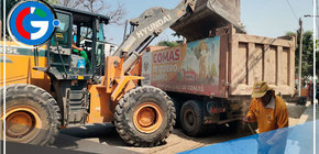 Personal y Maquinaria Municipal Trabajan para Transformar el Paisaje Urbano de Comas