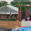 Niños en Loreto convierten refrigeradora como medio de transporte en Inundaciones de 11 horas