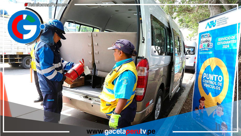 Inician inspección de movilidades escolares con apoyo de la ATU en Miraflores