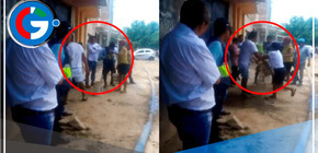 Piura: Alcalde de Sullana es bañado con agua de desagüe por residentes enojados