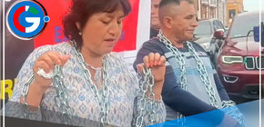 María Castillo Valverde, Alcaldesa de Marmot, Protesta en Trujillo por Amenazas de Extorsionadores