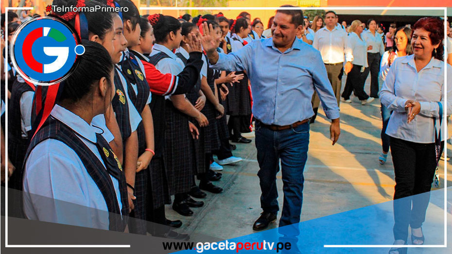 Alcalde Ulises Villegas Inaugura Ciclo Escolar en Tres Emblemáticas Instituciones Educativas de Comas