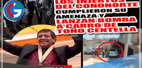 Extorsionadores amedrentan a regidor de municipalidad con bomba molotov