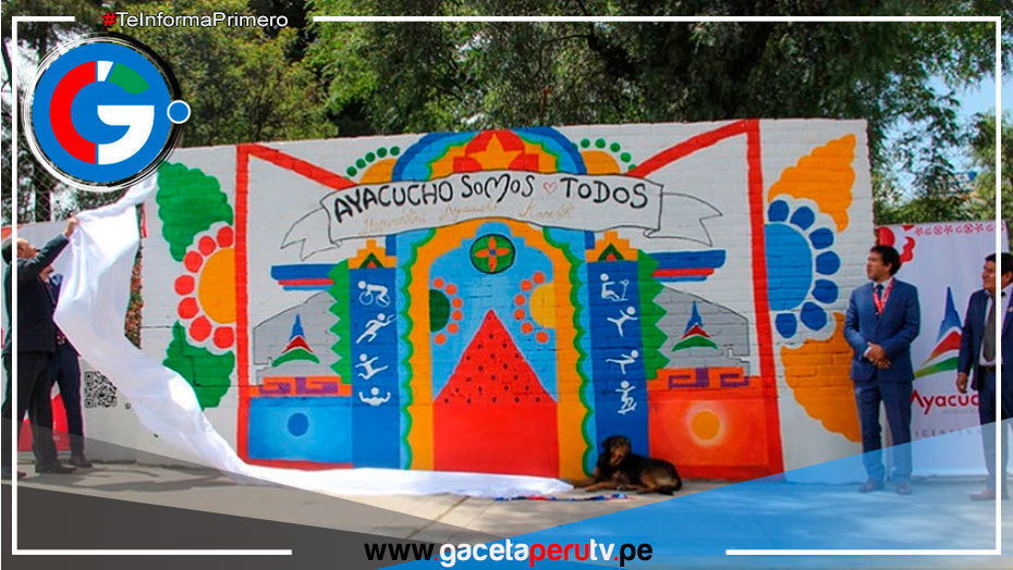 Ayacucho: más de 40,000 visitantes apreciarán mural de Juegos Bolivarianos
