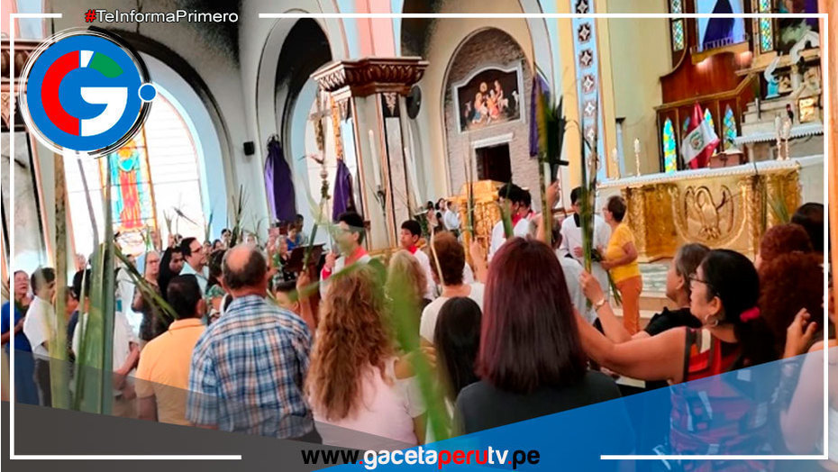Tumbes: Cientos de personas participaron en conmemoración de Domingo de Ramos