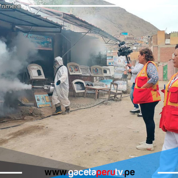 Activan Plan "Cementerios Sin Dengue" en Comas para Semana Santa