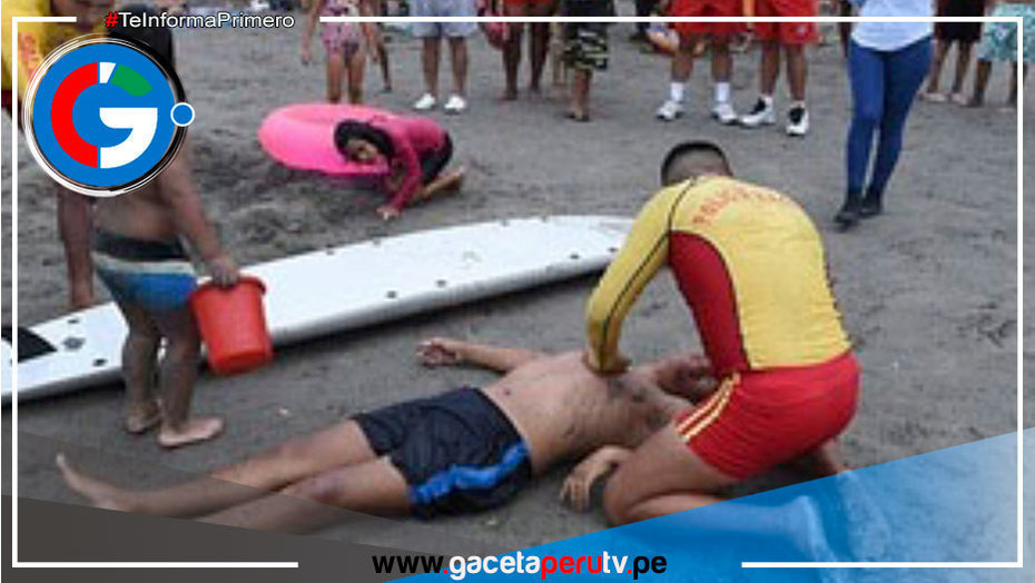 Policía de Salvataje custodia playas de Lima por feriado largo