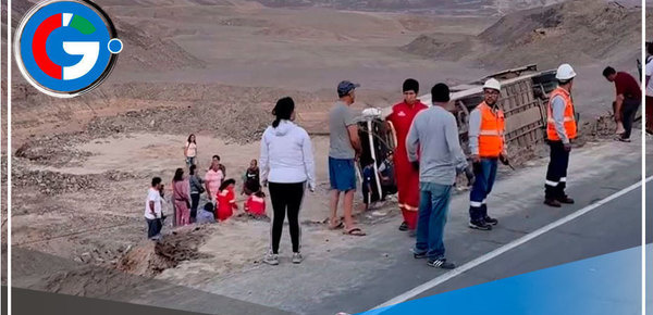 Despiste de bus en Panamericana Sur deja un muerto y 20 heridos 