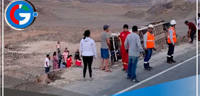 Despiste de bus en Panamericana Sur deja un muerto y 20 heridos 