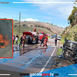 Puno: Chofer termina envuelto en llamas al incendiarse su taxi 