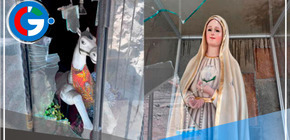 Imágenes religiosas de la Virgen de Fátima y del Apóstol Santiago son destrozadas por vándalos en la Molina 