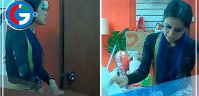 ¡Terror en SJL! Mujer amenaza con pistola a comerciante para robar tienda de regalos