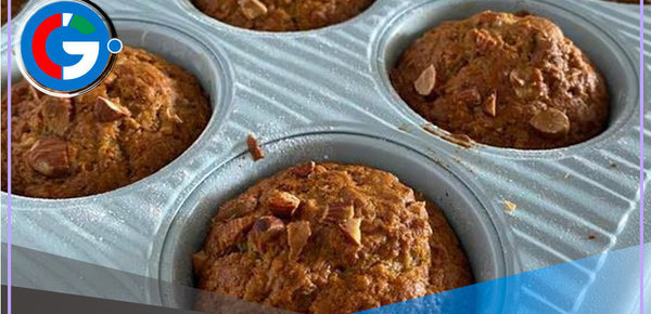 Prepara cupcakes con sabor a plátano