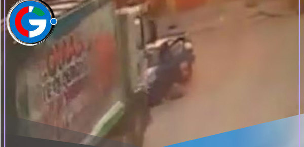 Camión de basura se estrella contra vivienda después de arrastrar auto