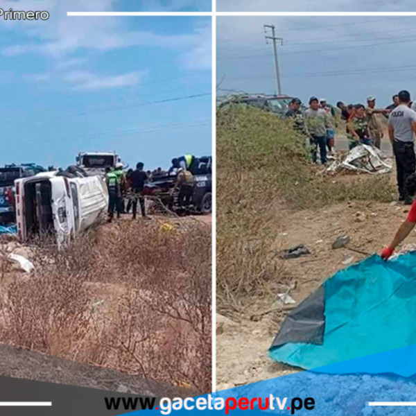 Tragedia en Piura: 8 muertos tras choque entre minivan y camión en Paita