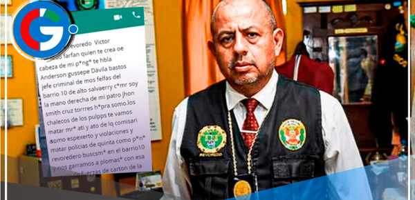 Banda criminal amenaza de muerte al coronel Revoredo
