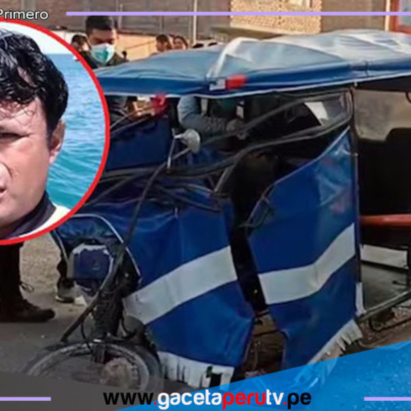 Hombre fallece luego de chocar su mototaxi con 2 camionetas