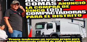 Alcalde de Comas anuncia compra de compactadoras para mejorar limpieza pública