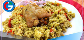 Con un toque chiclayano prepara este rico arroz con pollo