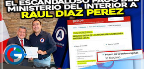 El ex alcalde de Comas Raúl Díaz Pérez obtiene sueldo exorbitante en el Ministerio del Interior