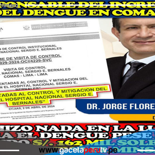 Médicos del Hospital de Collique desvían fondos para la prevención del dengue en Comas