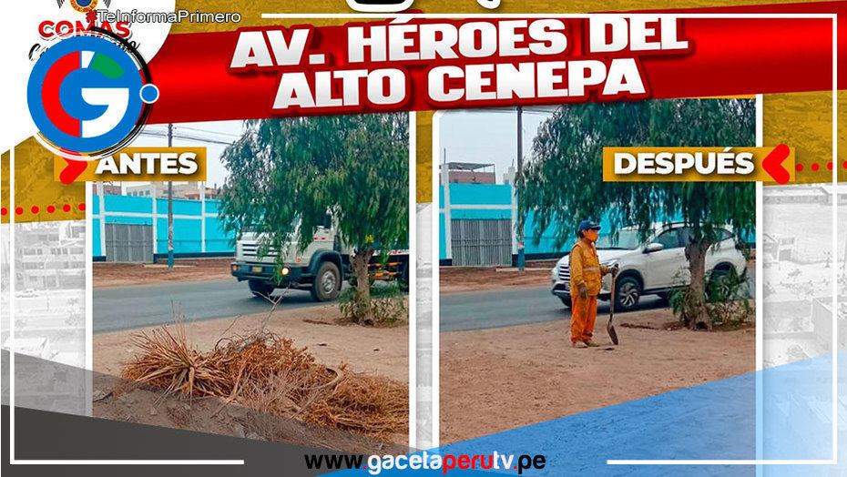 Alcalde Ulises Villegas lidera campaña de limpieza en áreas vulnerables en el distrito de Comas