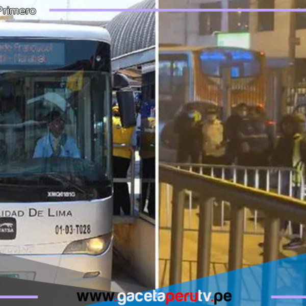 Plantón de trabajadores en el Metropolitano