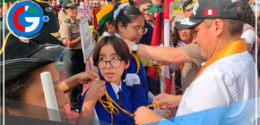 Alcalde Ulises Villegas participó en juramentación de policías escolares y BAPES 2024