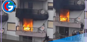 Rescatan a niño en incendio
