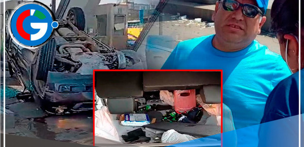 Alcalde protagoniza accidente y se evade tras volcadura de su camioneta