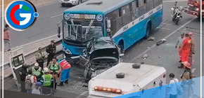 El Agustino:  Triple choque deja un muerto y 20 heridos en la Vía Evitamiento