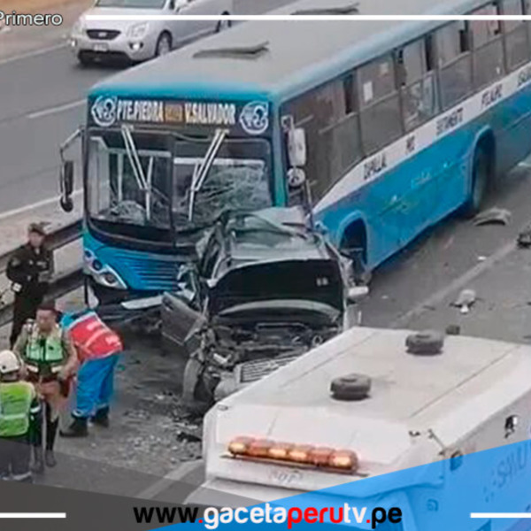 El Agustino:  Triple choque deja un muerto y 20 heridos en la Vía Evitamiento