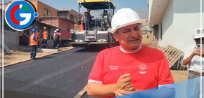 Alcalde de Comas Supervisa Avances en Obra de Pistas en Carmen Alto